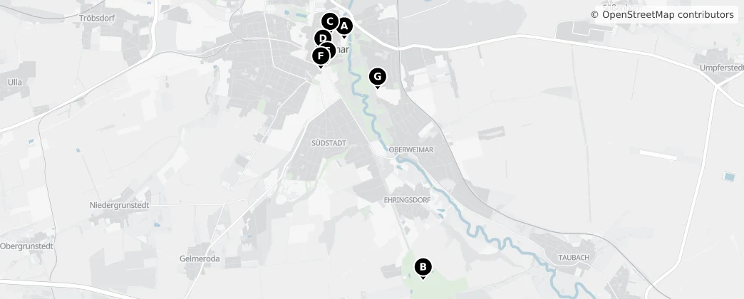 Map of Weimar