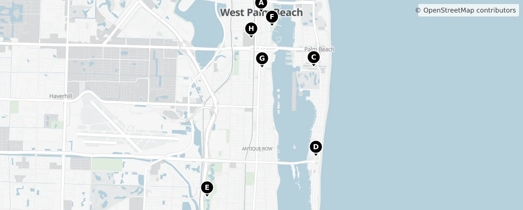 Map of West Palm Beach, Florida