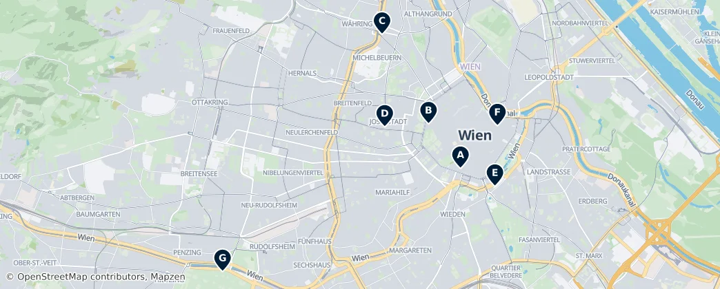 Map of Vienna Woods