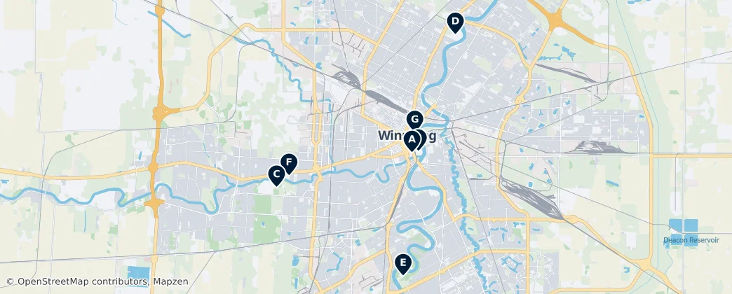Map of Winnipeg