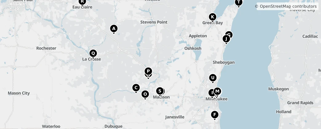 Map of Wisconsin