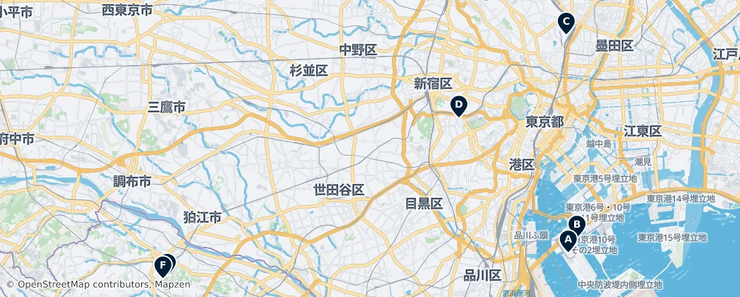 Map of 武蔵国