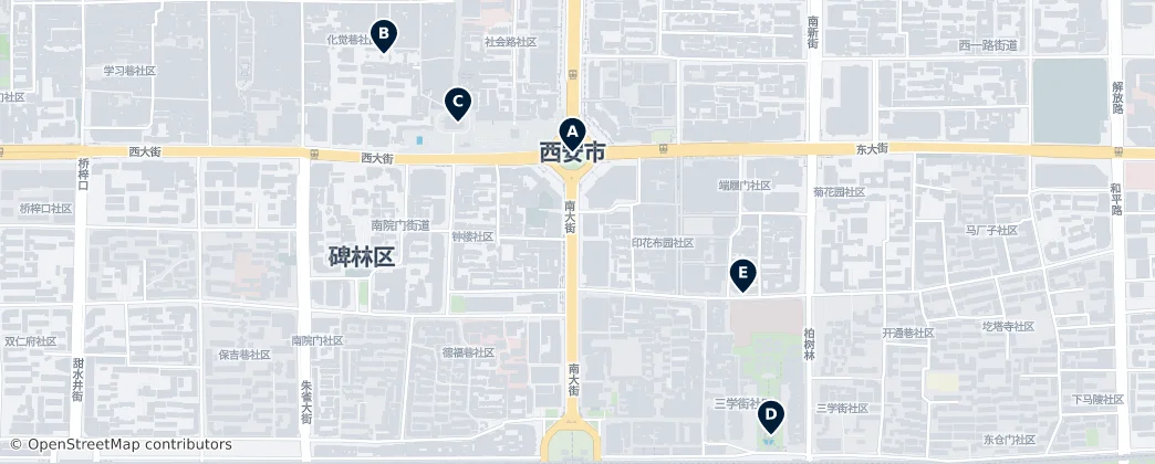 Map of Xiyilu
