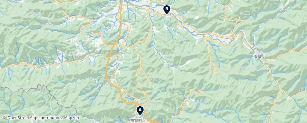 Map of Yazu County