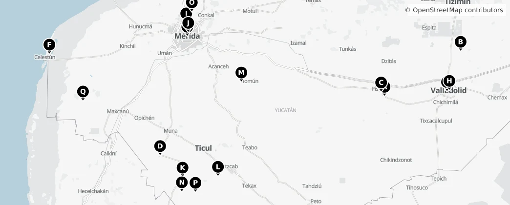 Map of Yucatán
