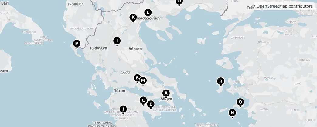 Map of Yunanistan
