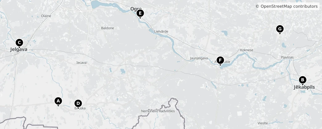 Map of Zemgale
