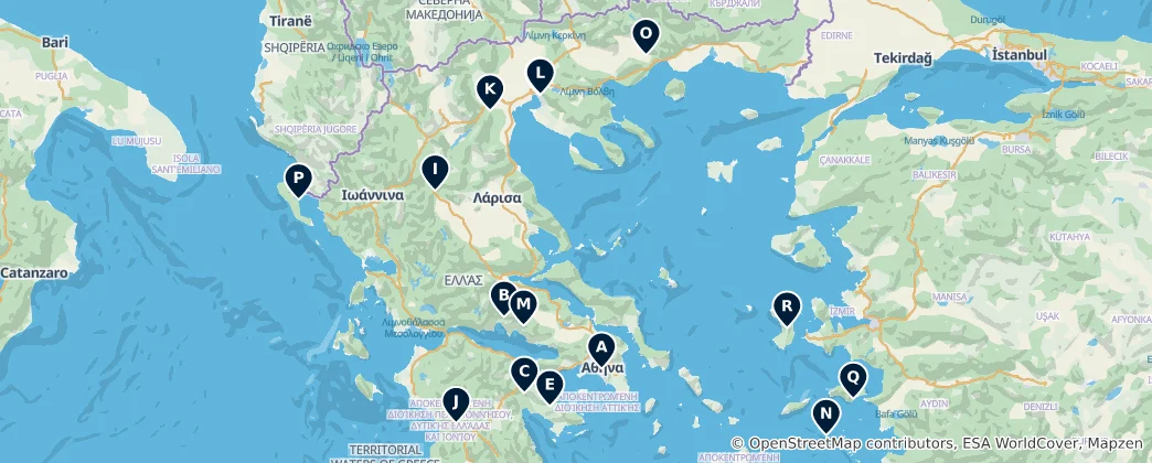 Map of Greece