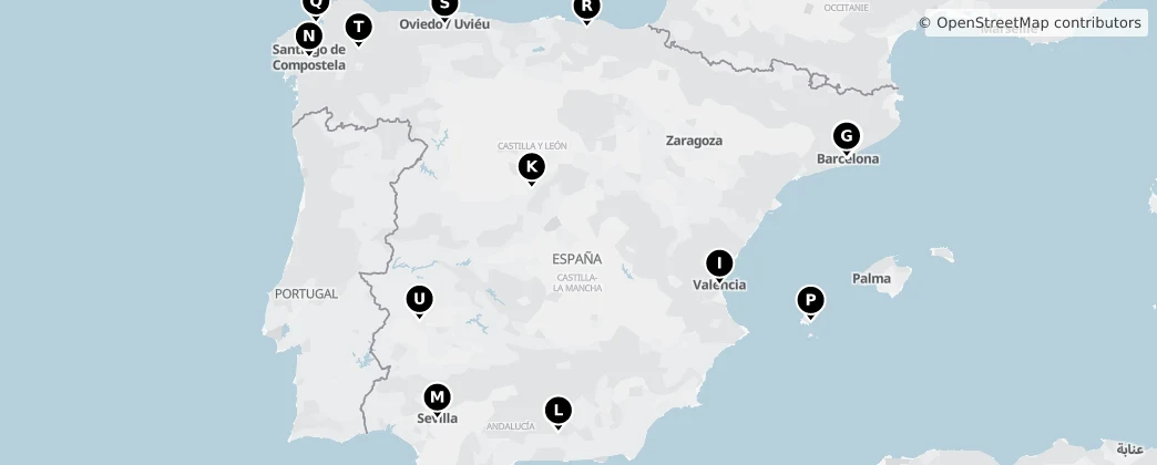 Map of Spain