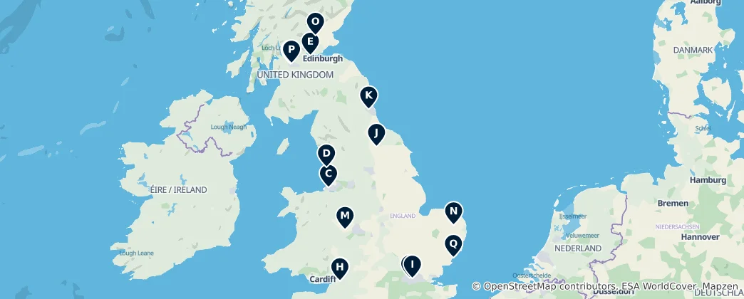 Map of United Kingdom