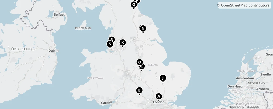 Map of England