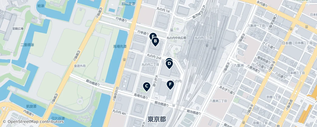 Map of Marunouchi 2-chome