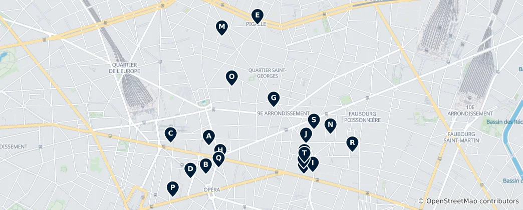 Map of 9th Arrondissement