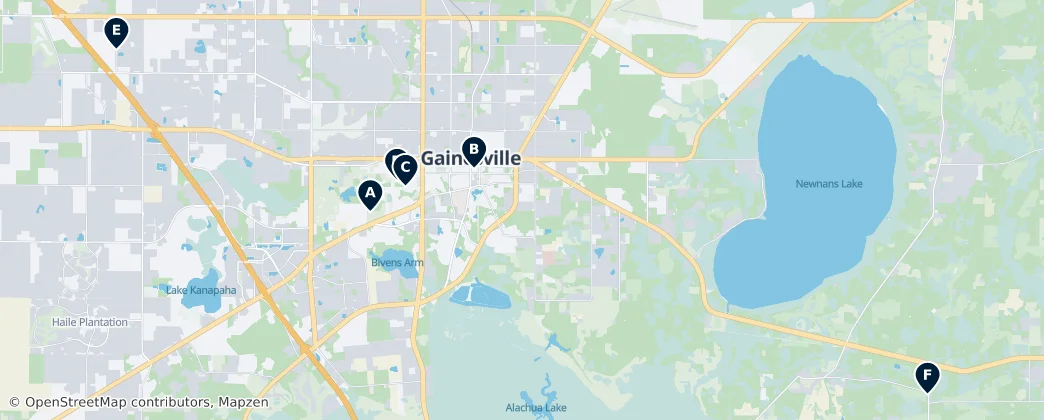 Map of Alachua