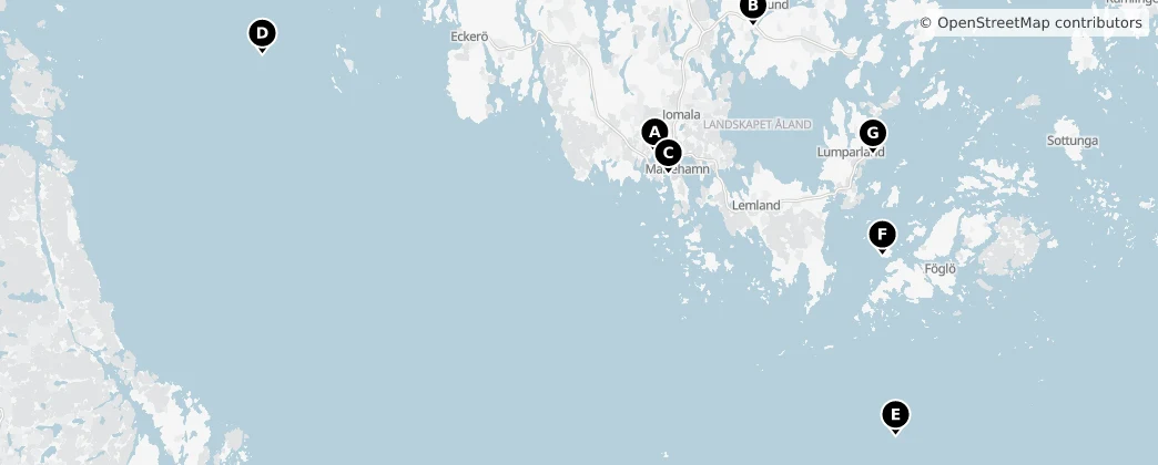 Map of Åland Islands