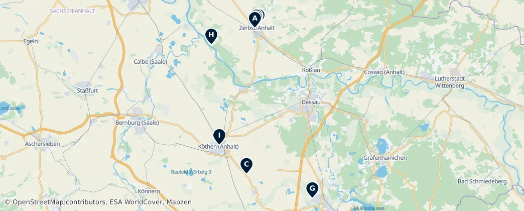 Map of Anhalt-Bitterfeld