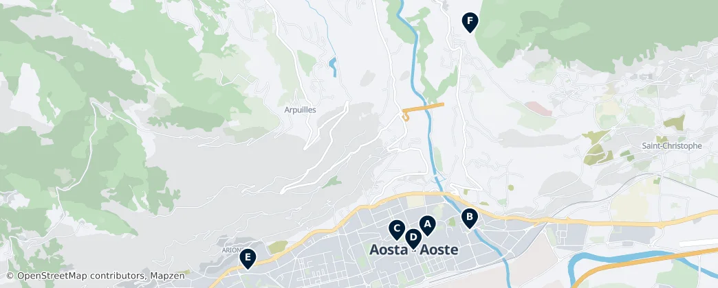 Map of Aosta
