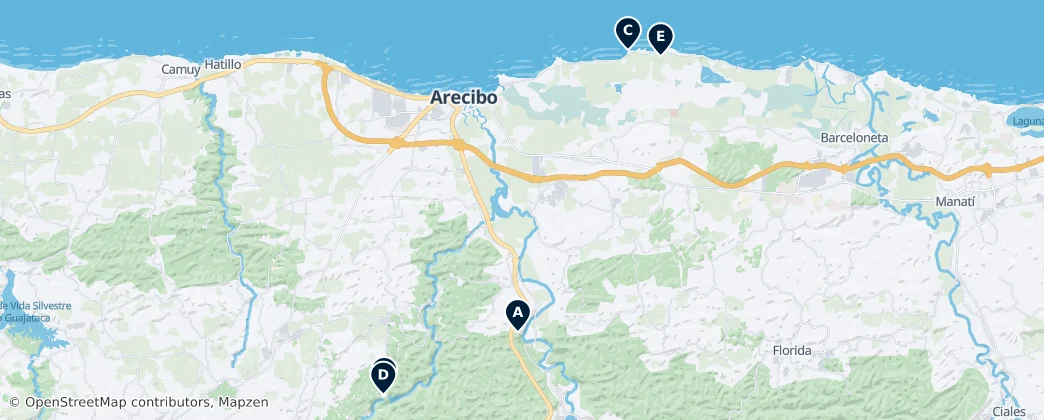 Map of Arecibo