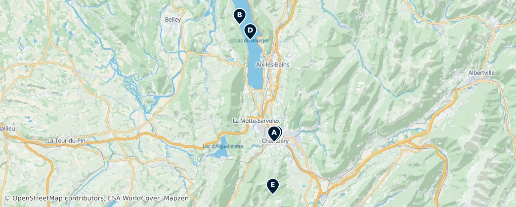 Map of Arrondissement of Chambéry