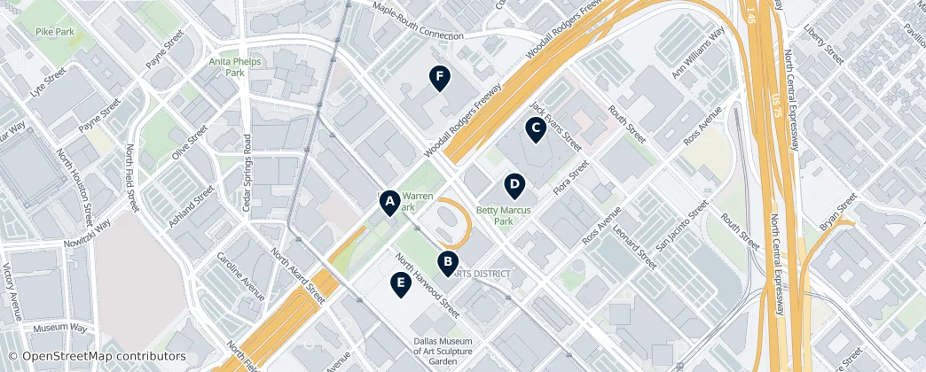 Map of Arts District