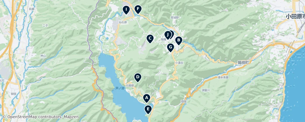 Map of Ashigarashimo County