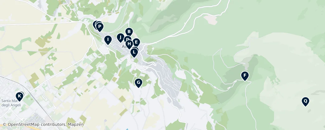 Map of Assisi