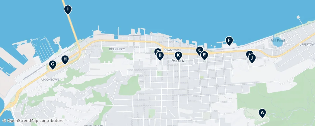 Map of Astoria