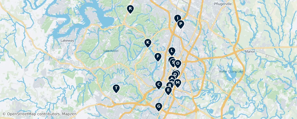 Map of Austin
