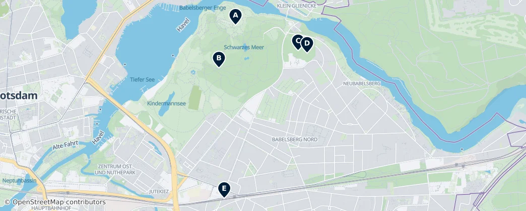 Map of Babelsberg