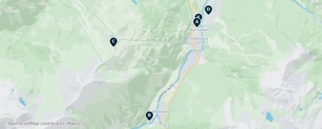 Map of Bad Gastein