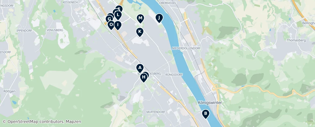 Map of Bad Godesberg