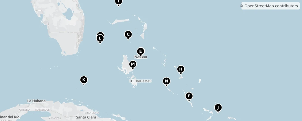 Map of Bahamas