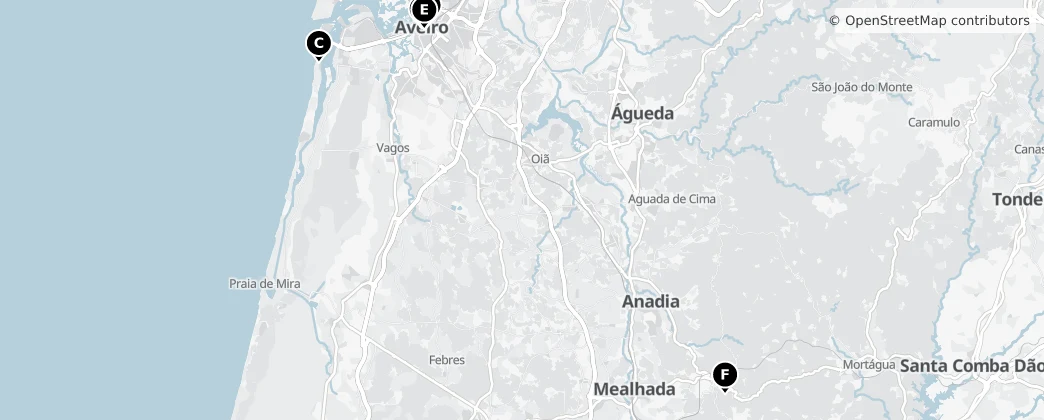 Map of Baixo Vouga