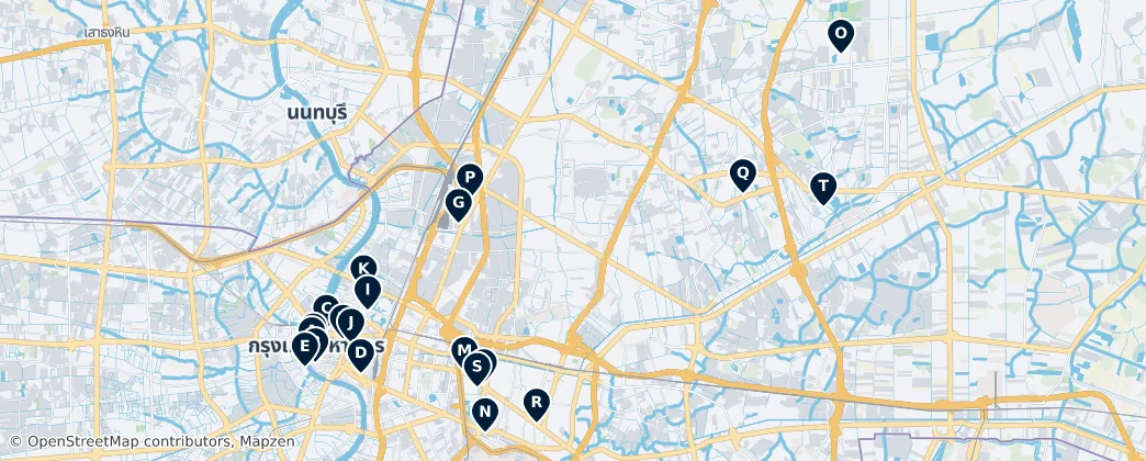Map of Bangkok