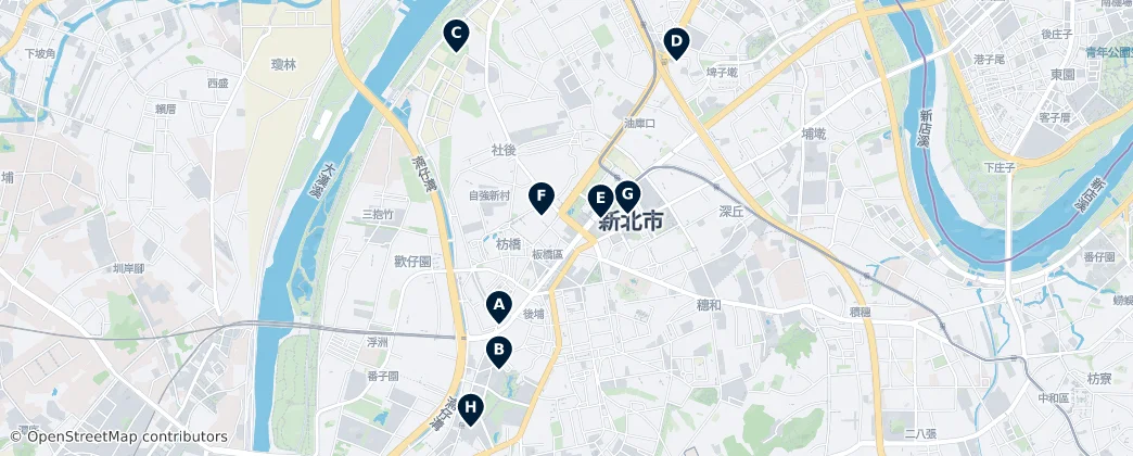 Map of Banqiao
