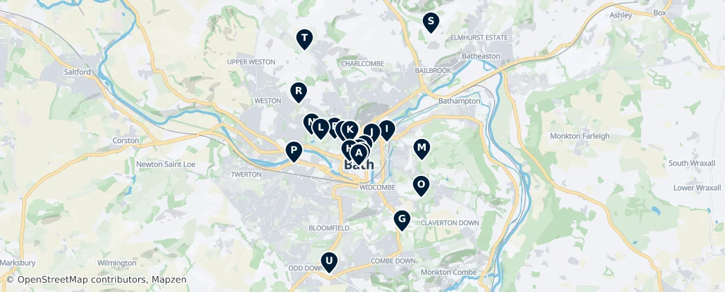 Map of Bath