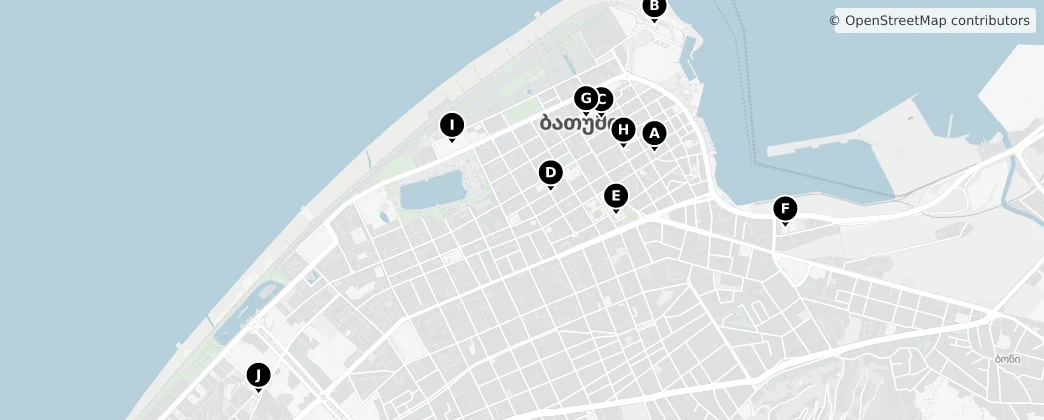 Map of Batumi