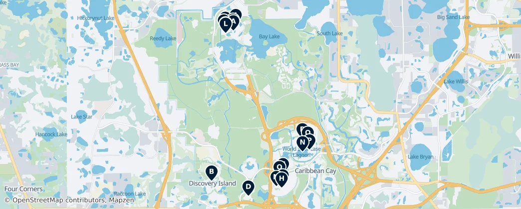 Map of Bay Lake
