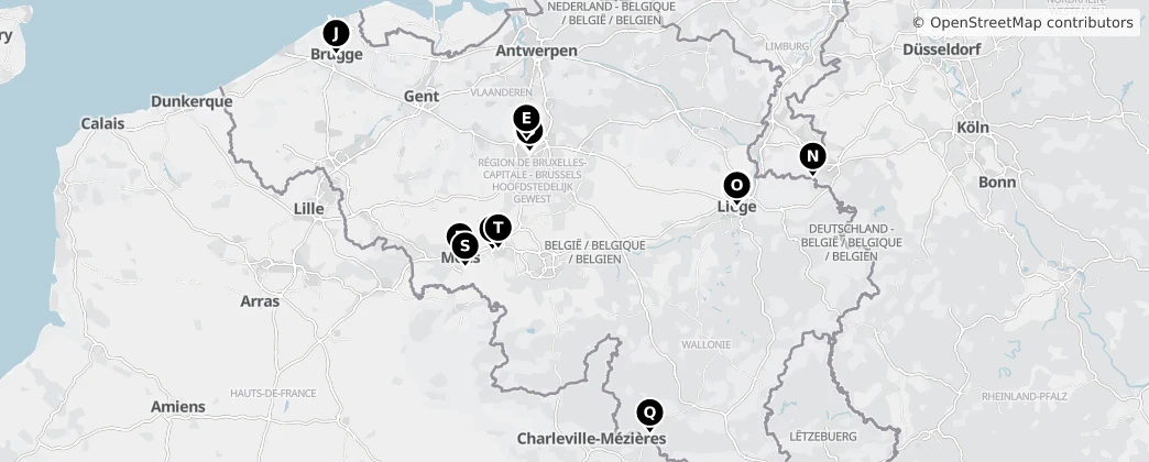 Map of Belgium