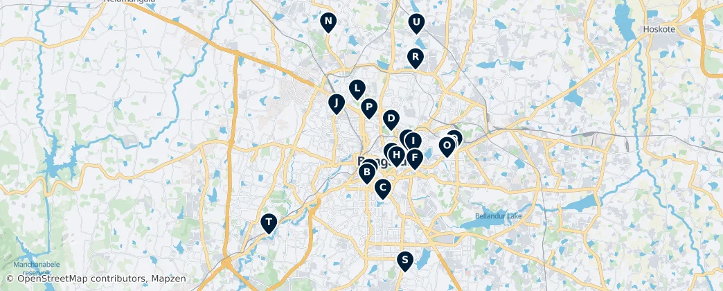 Map of Bengaluru