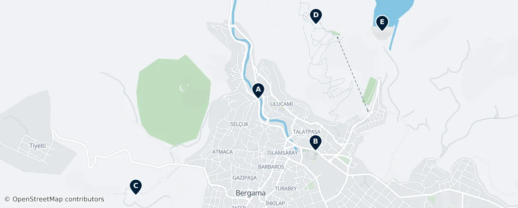 Map of Bergama