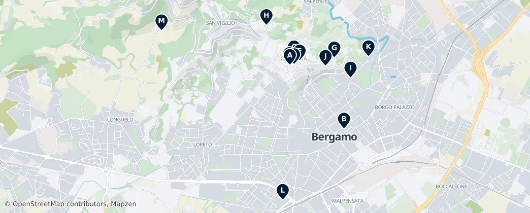 Map of Bergamo