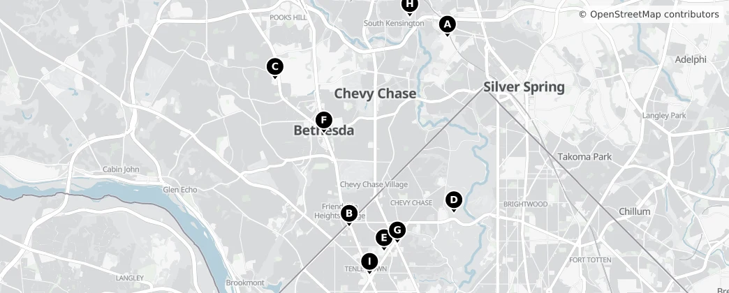 Map of Bethesda