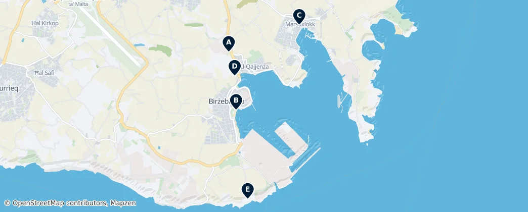 Map of Birzebbugia