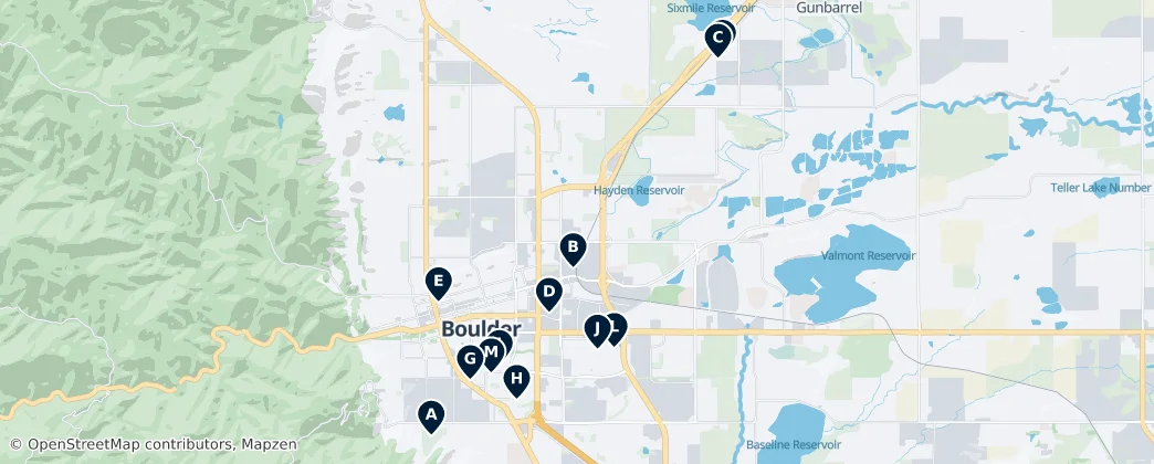 Map of Boulder