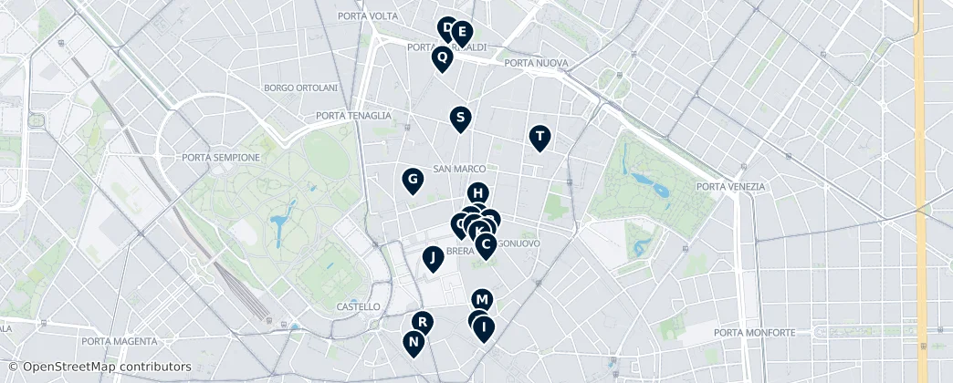 Map of Brera