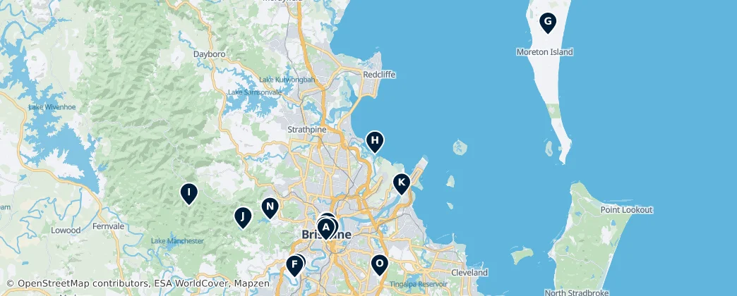 Map of Brisbane