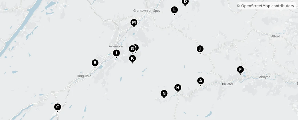 Map of Cairngorms National Park