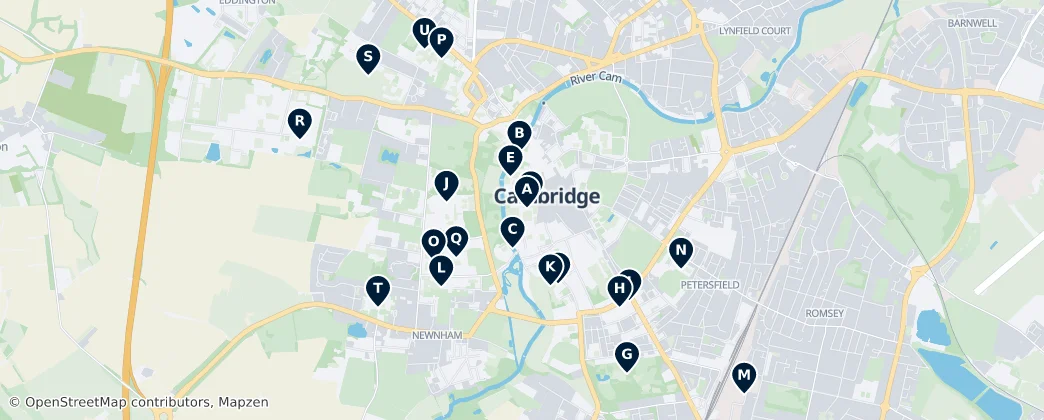 Map of Cambridgeshire