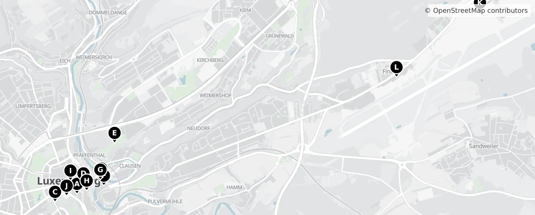 Map of Luxembourg